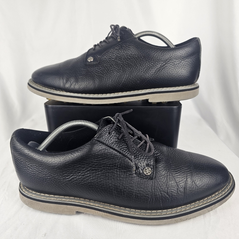 G/FORE G Fore Gallivanter Spikeless Golf Shoes Black Leather Oxford Mens 10